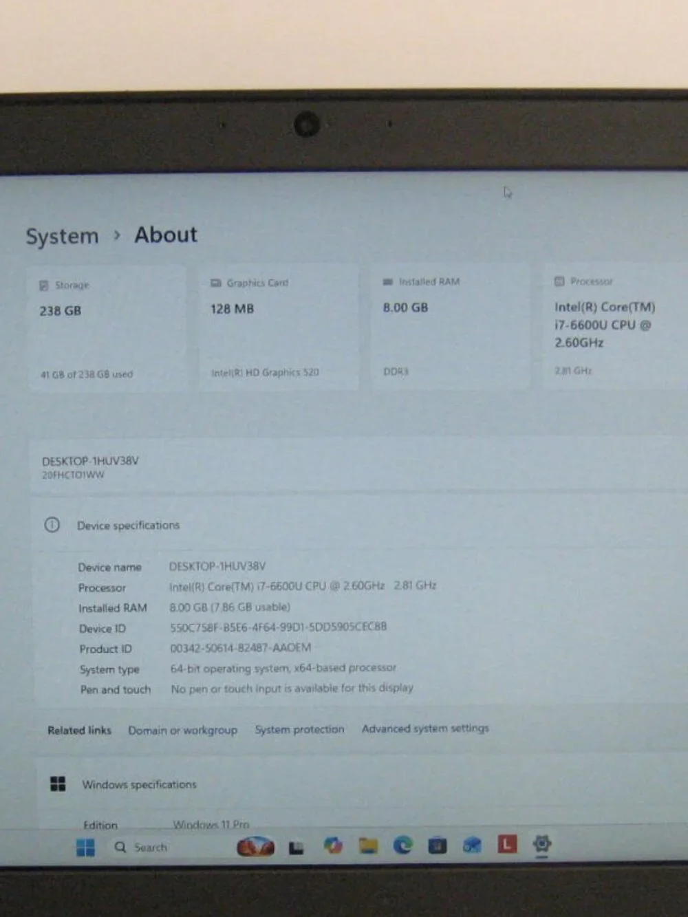 Lenovo T560 Thinkpad Ultrabook Laptop, Core i7, 238GB SSD, 16GB RAM, Win 11 Pro